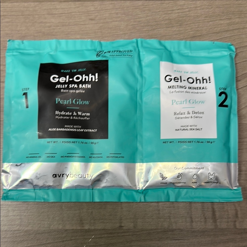 ❣️5 items 25.00 Avery beauty Gel-Ohh! Jelly Spa Bath - pearl glow. 2 step. 🆕